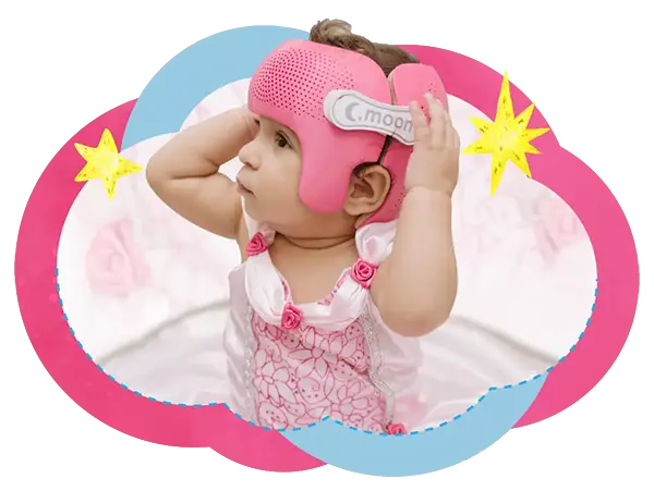 Fisioterapia Bebê | Bebê Menina | Capacete C-Moon