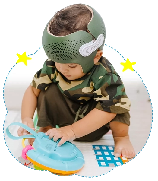 Fisioterapia Bebê | Bebê Menino | Capacete C-Moon_sm